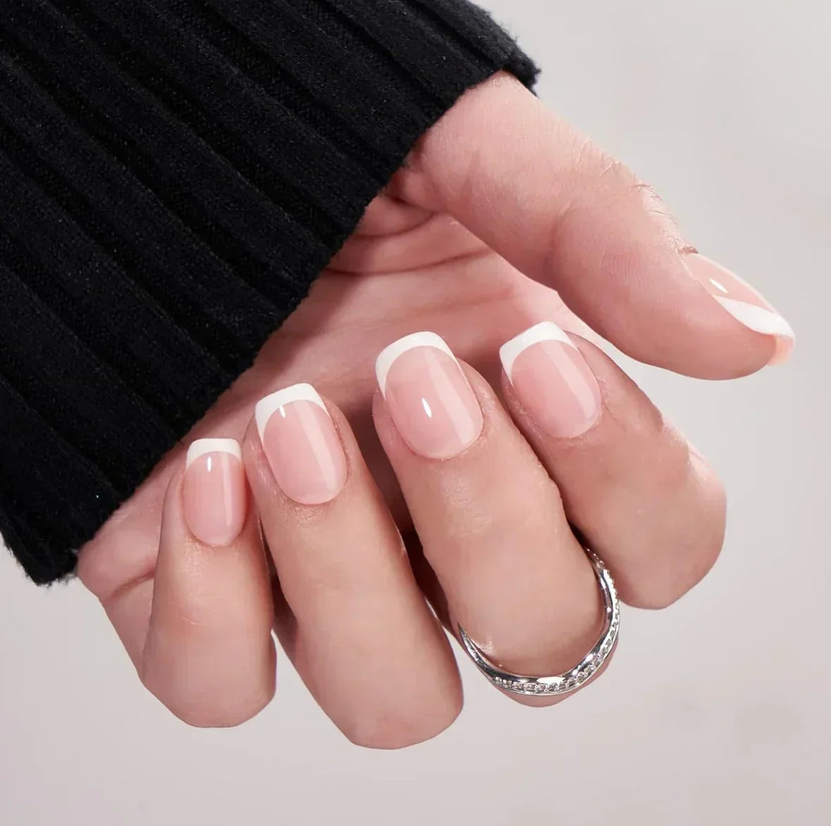 FREE with orders £30+ White French Short Squoval