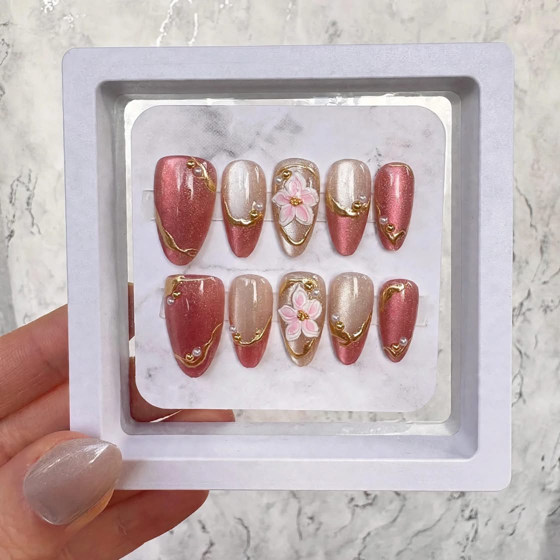 Pink Gold Sakura Almond