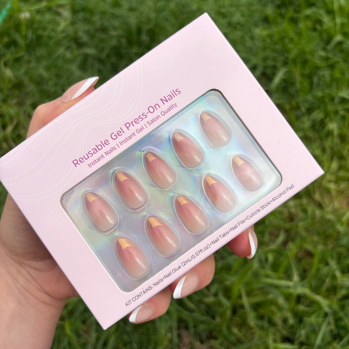 Best Seller! Rose Chrome French Short Almond