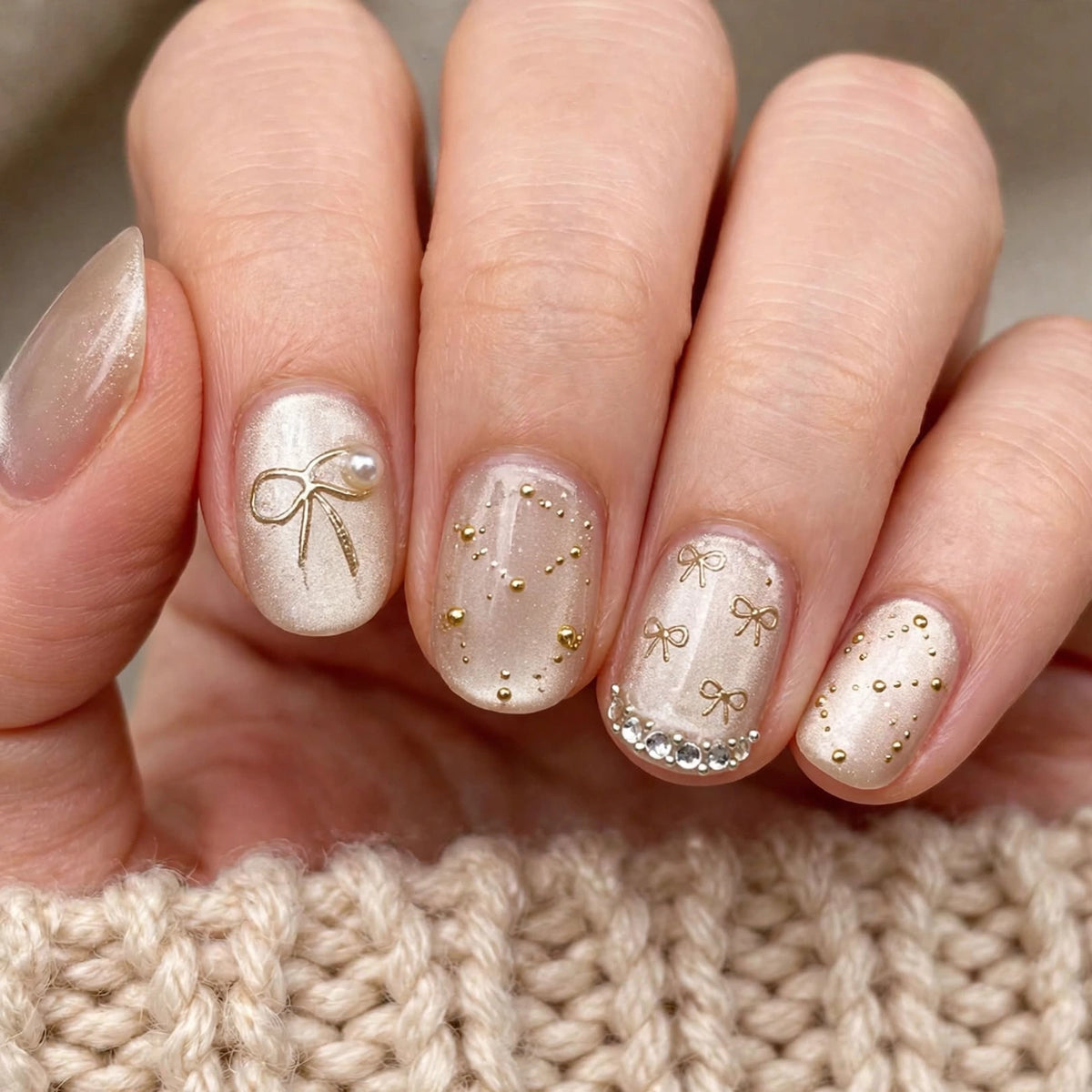 Champagne Coquette Short Oval