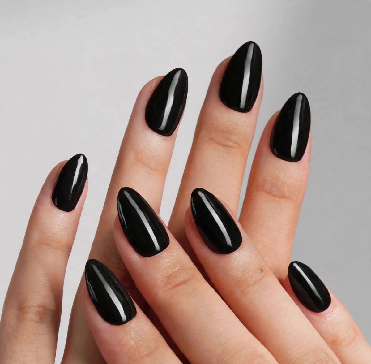 Black Gloss Short Almond