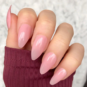 Barely Pink Gloss Almond - doobysnailsltd
