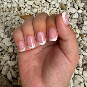 Classic French Pink Base Short Square - doobysnailsltd