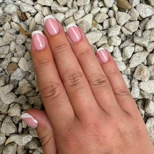 Classic French Pink Base Short Square - doobysnailsltd