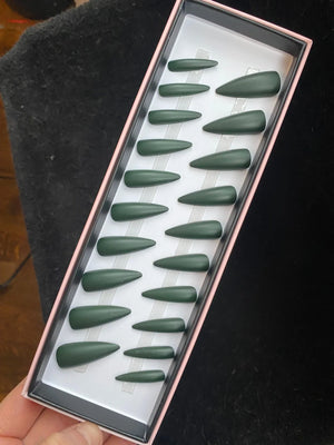 Last One! Deep Green Super Stiletto - doobysnailsltd