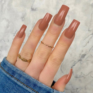 NEW 2025! Caramel Gloss Long Square - doobysnailsltd