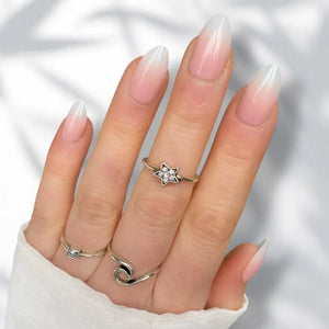 Pink Ombre Short Almond - doobysnailsltd