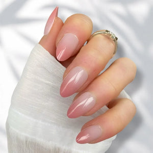 Soft Red Ombre Short Almond - doobysnailsltd