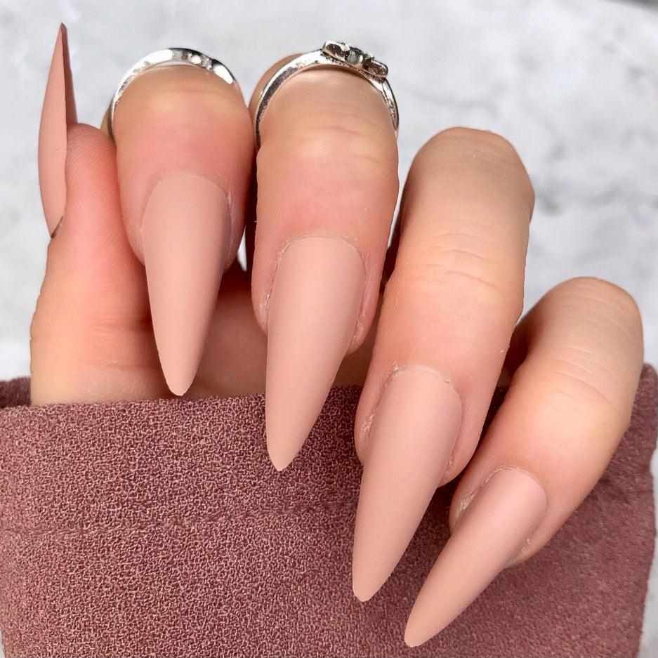 Nude Matte Midi Stiletto