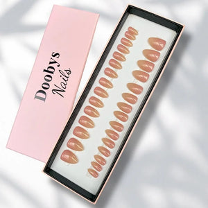 Deep Ombre Short Almond - doobysnailsltd