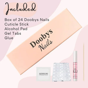 Periwinkle Blue Short Almond - doobysnailsltd
