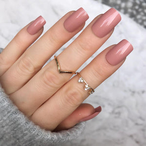 Rose Gloss Short Square - doobysnailsltd