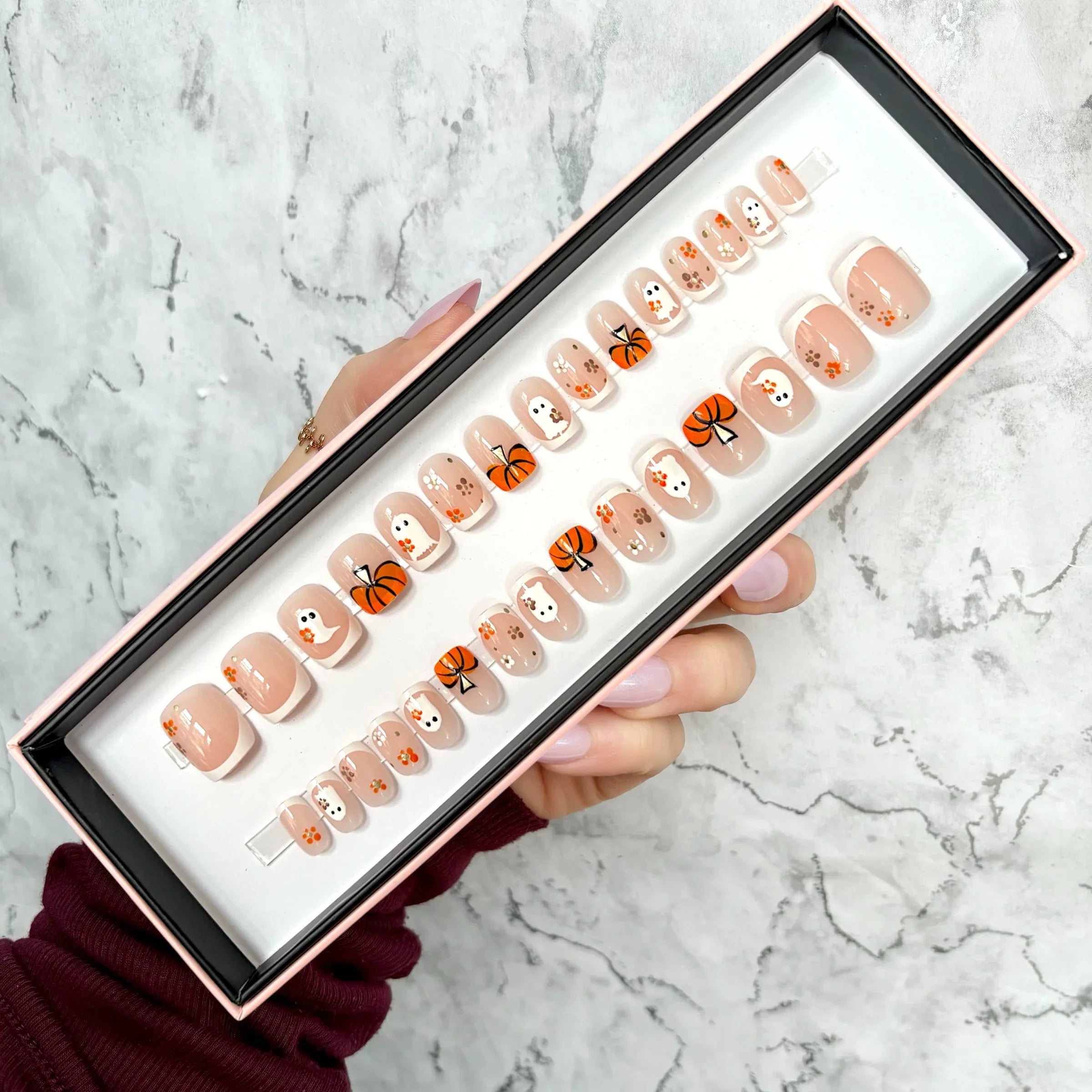 New! French Pumpkin Short Square
