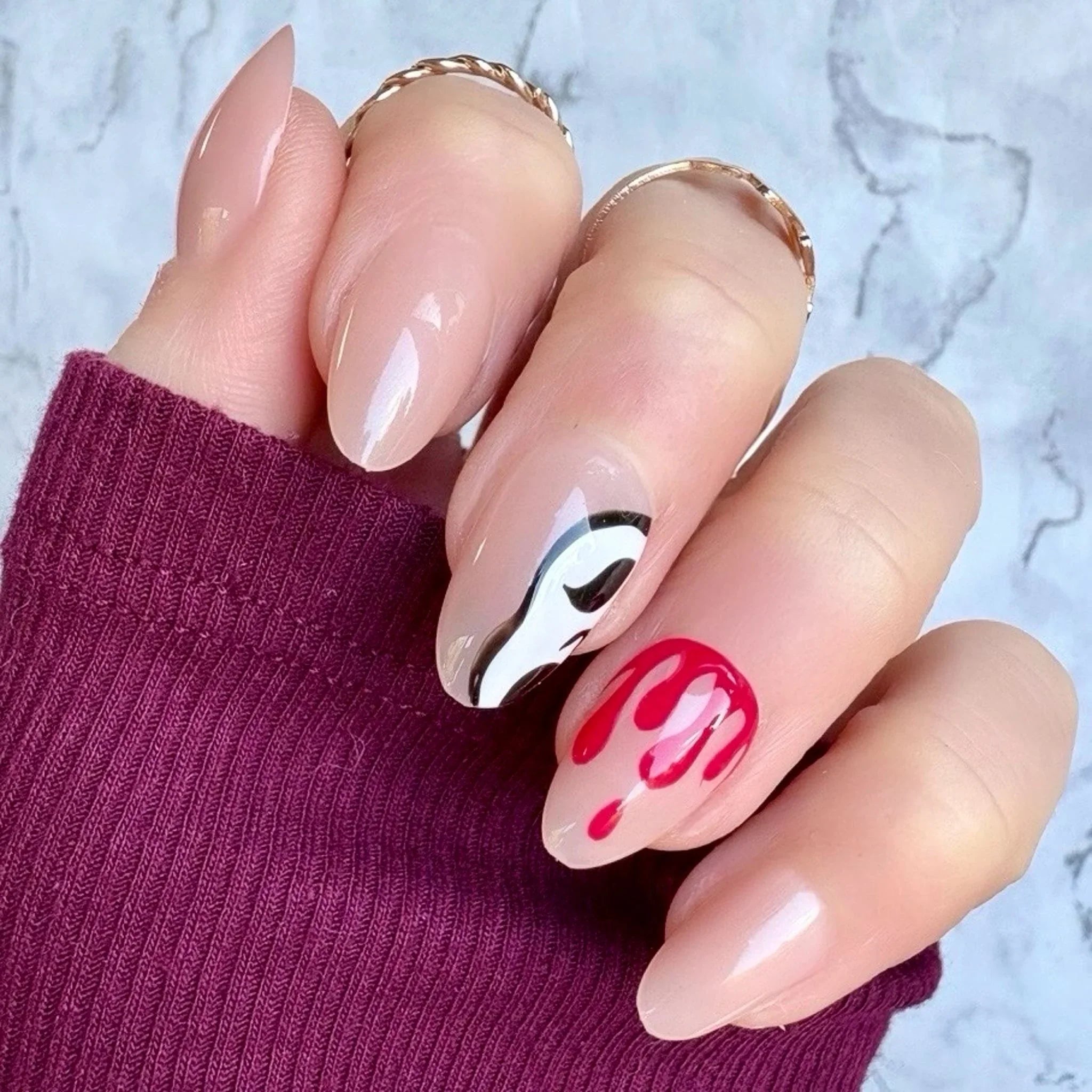 Scary Movie Neutral Short Almond