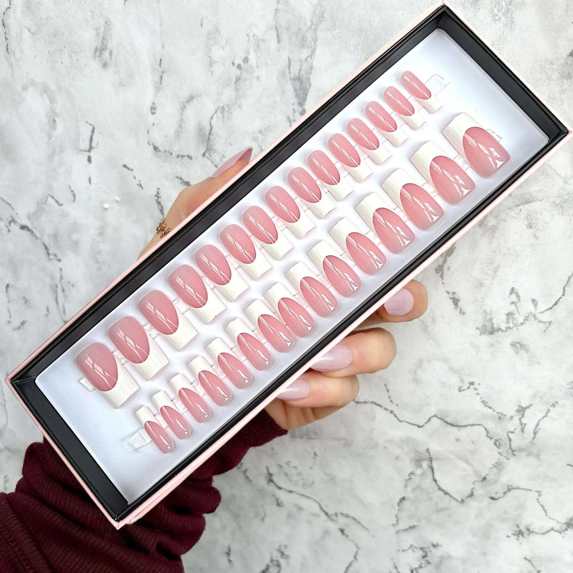 New! French Pink Long Square