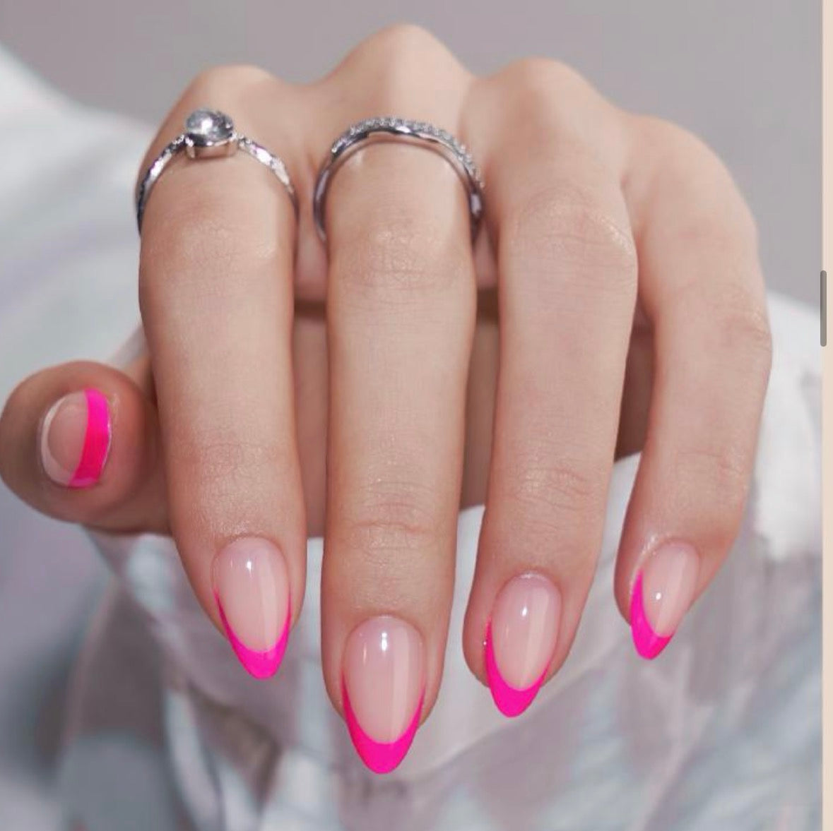 Last one! Neon French Short Almond