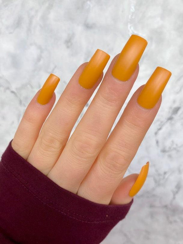 Mustard Matte Long Square