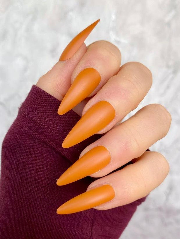 Butterscotch Matte Midi Stiletto