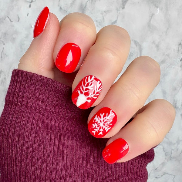 NOEL Hot Red Short Round