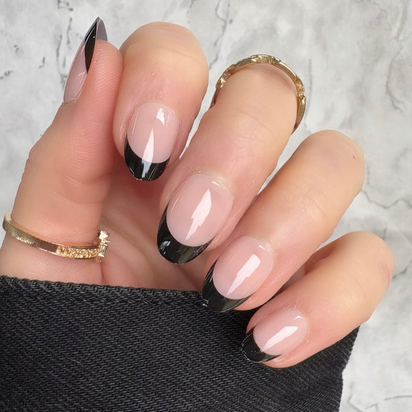 Black French Short Oval