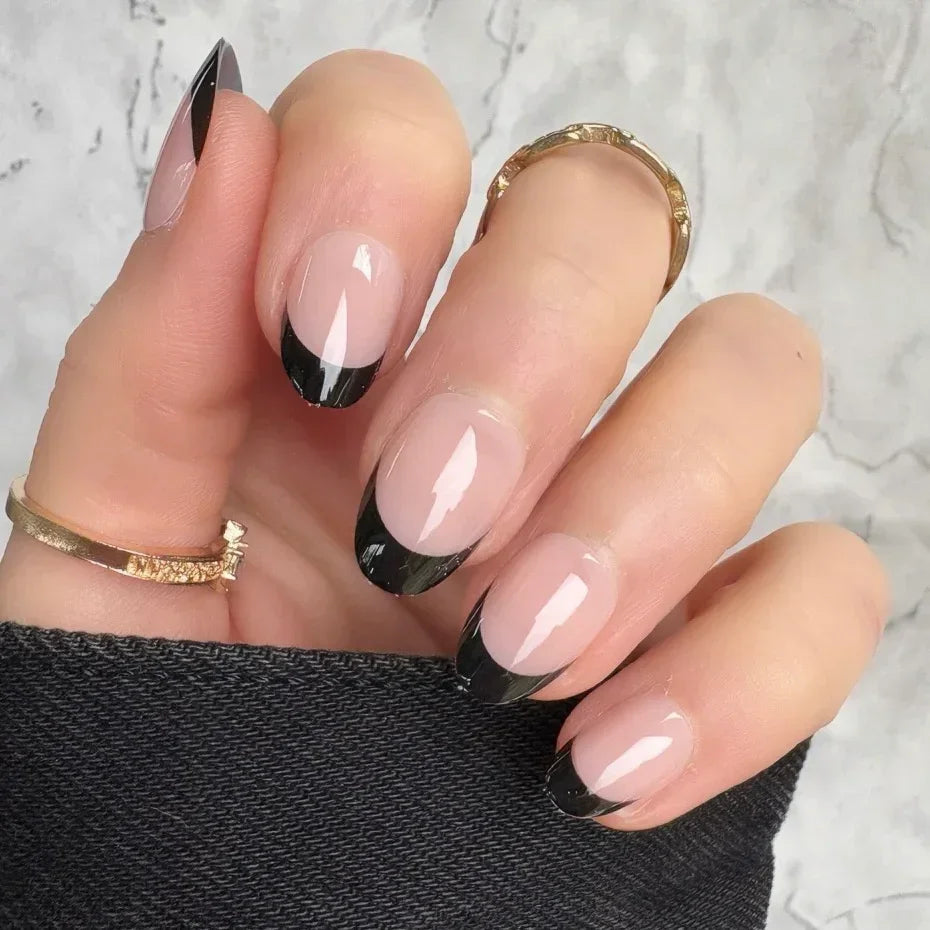 Black French Short Oval