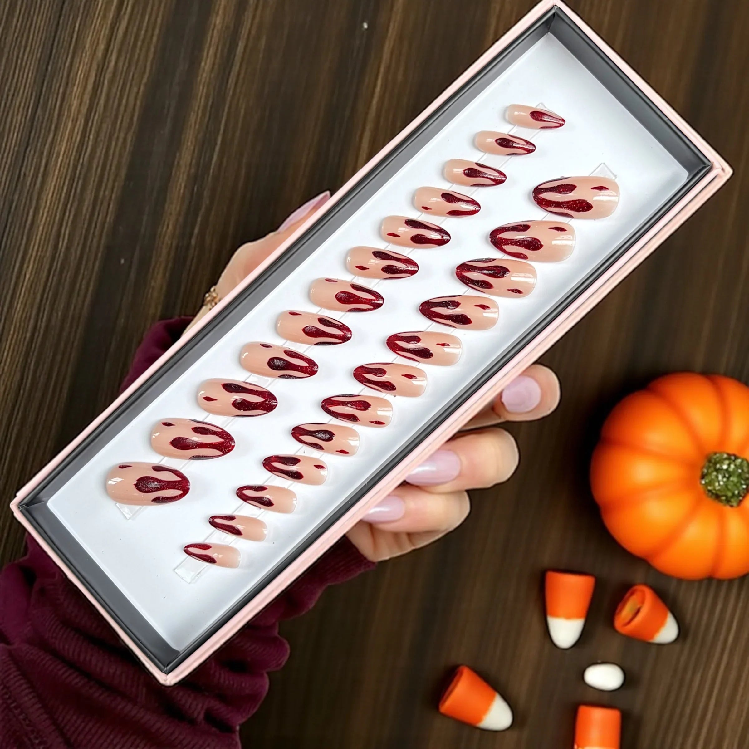 Blood Drip Long Almond