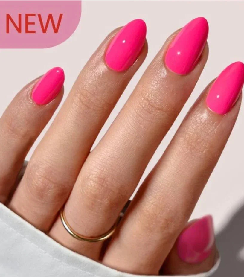 Neon Pink Short Almond
