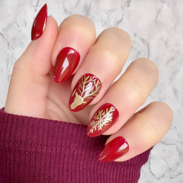 NOEL Deep Red Short Almond