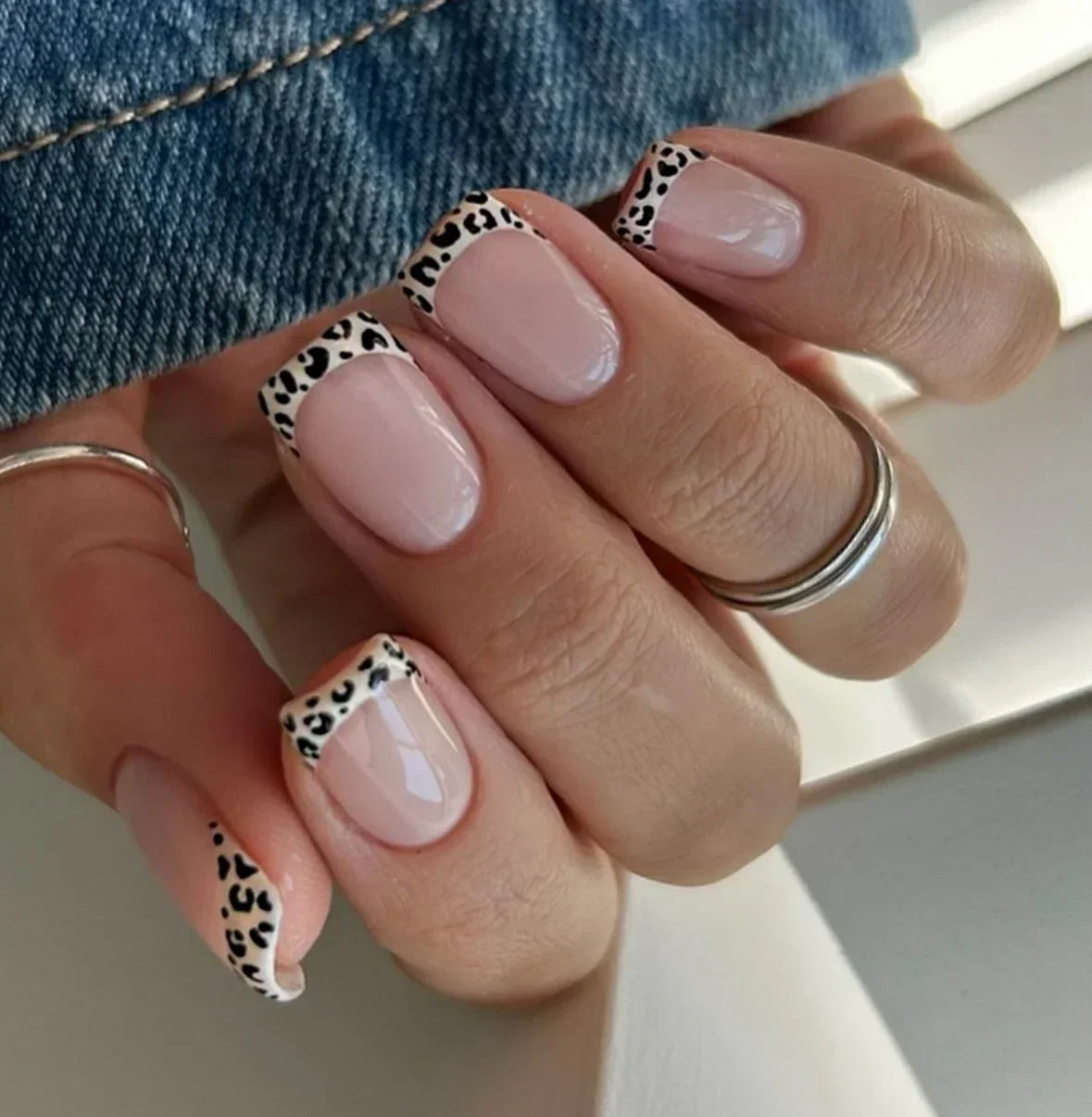 Leopard Print French Short Square