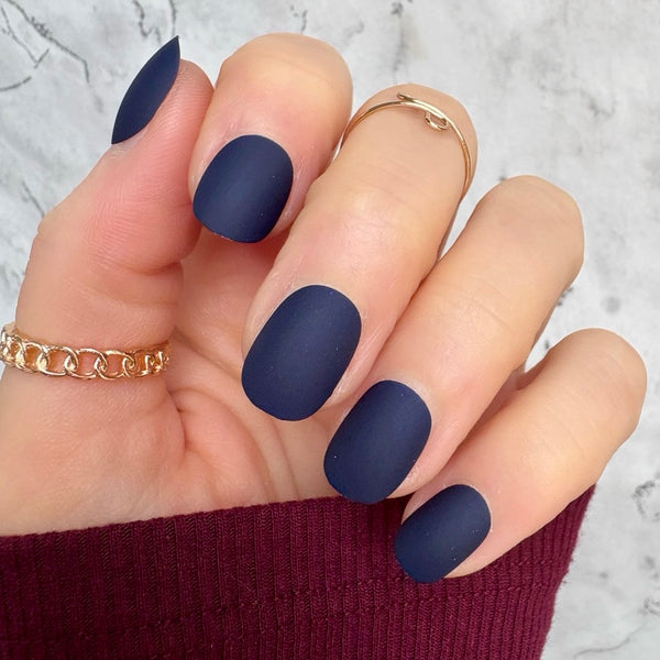 Deep Blue Matte Short Round