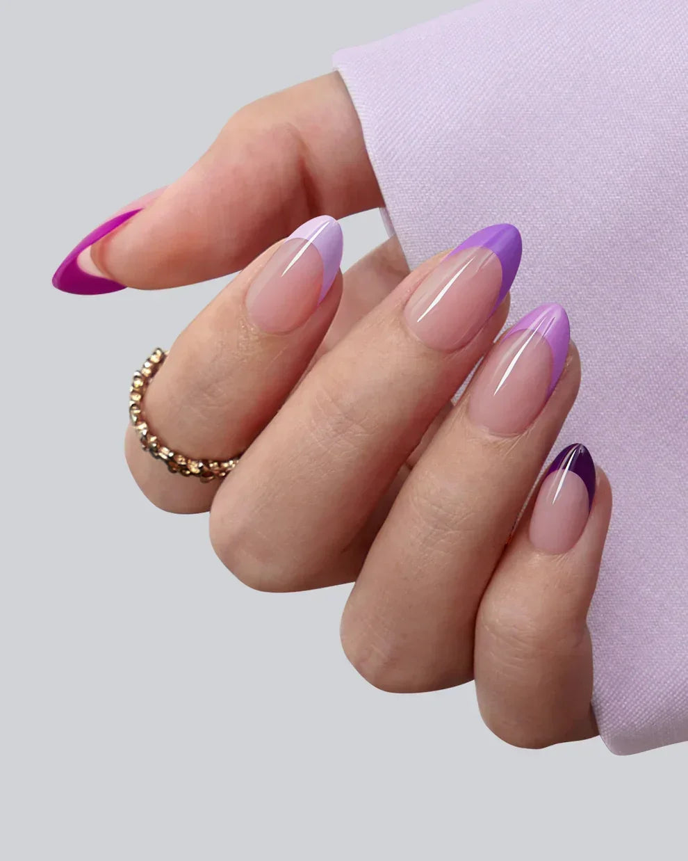 New! Purple Shades Short Almond