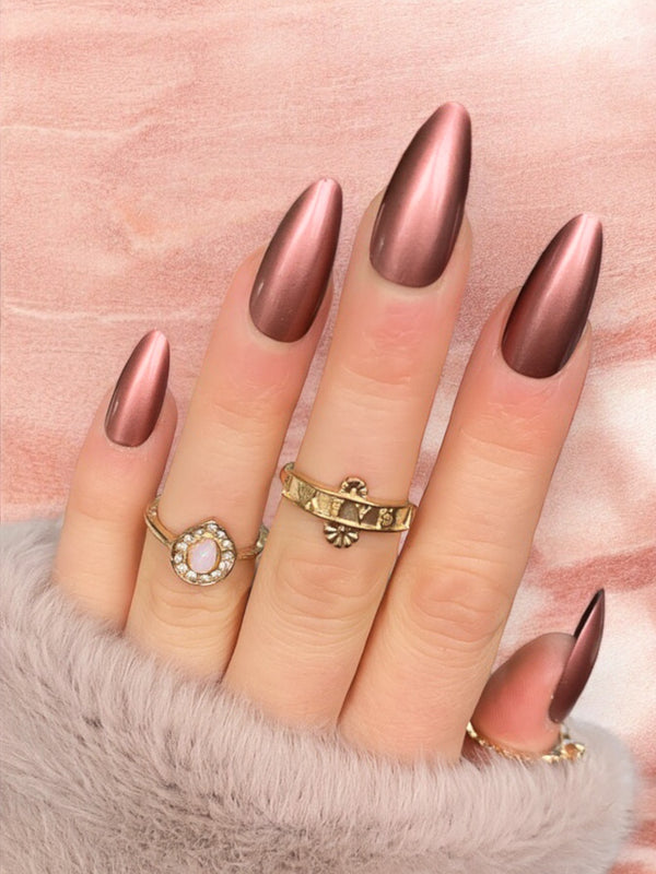 Rose Gold Long Almond