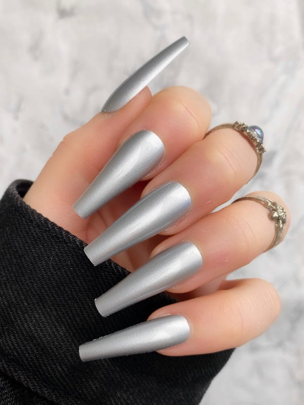 NEW! Silver Chrome Extra Coffin