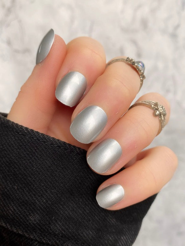 NEW! Silver Chrome Short Round