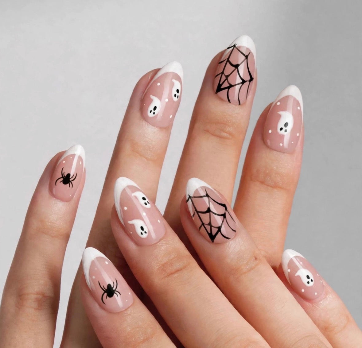 Cute Ghosts French Short Almond