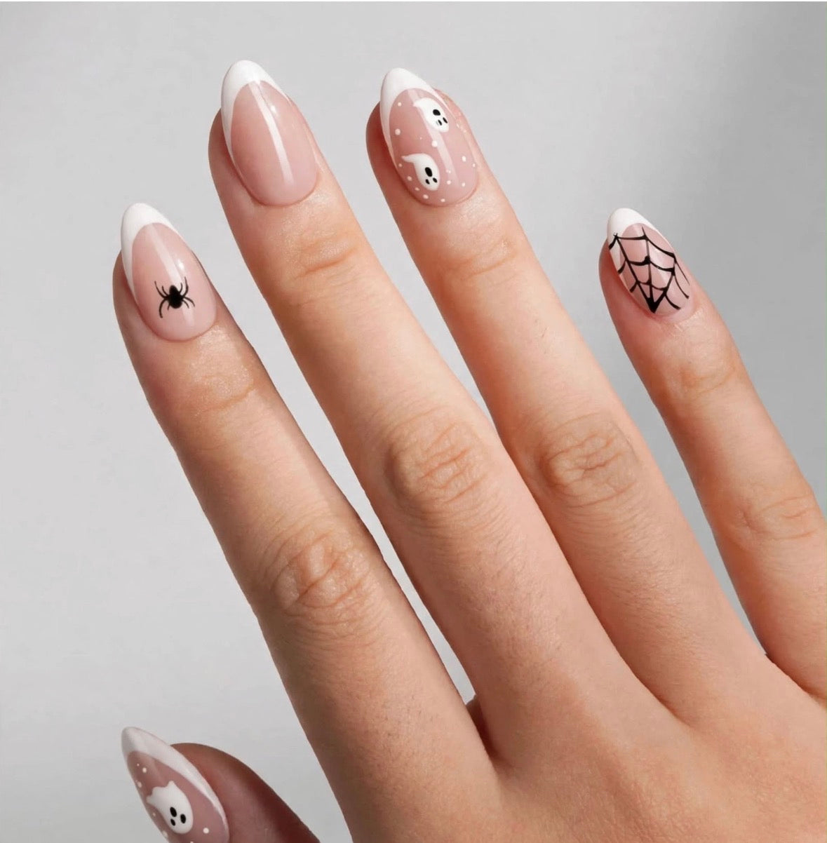 Cute Ghosts French Short Almond