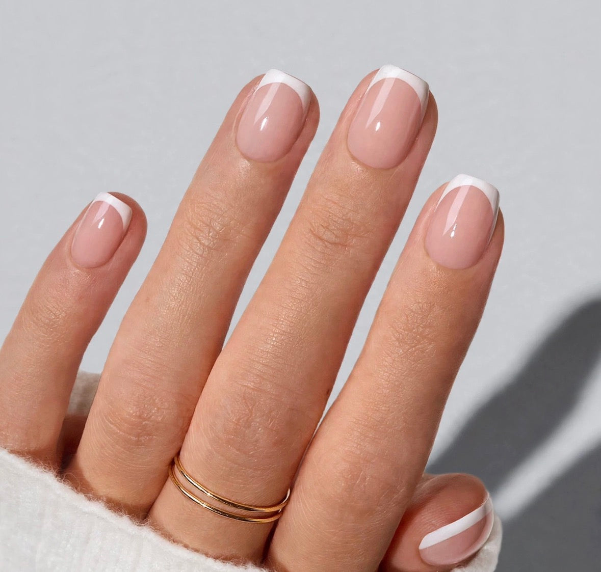Most Popular Set! White French Short Squoval