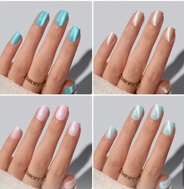Pastel Cat Eye Short Square