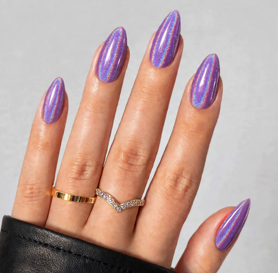 Holographic Purple Almond