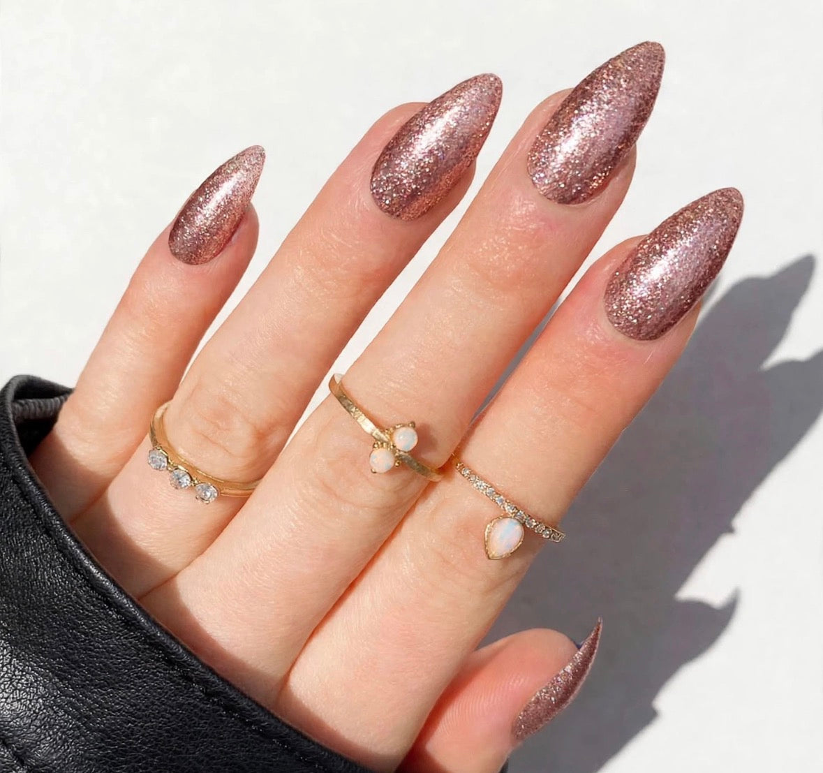 Rose Gold Foil Almond