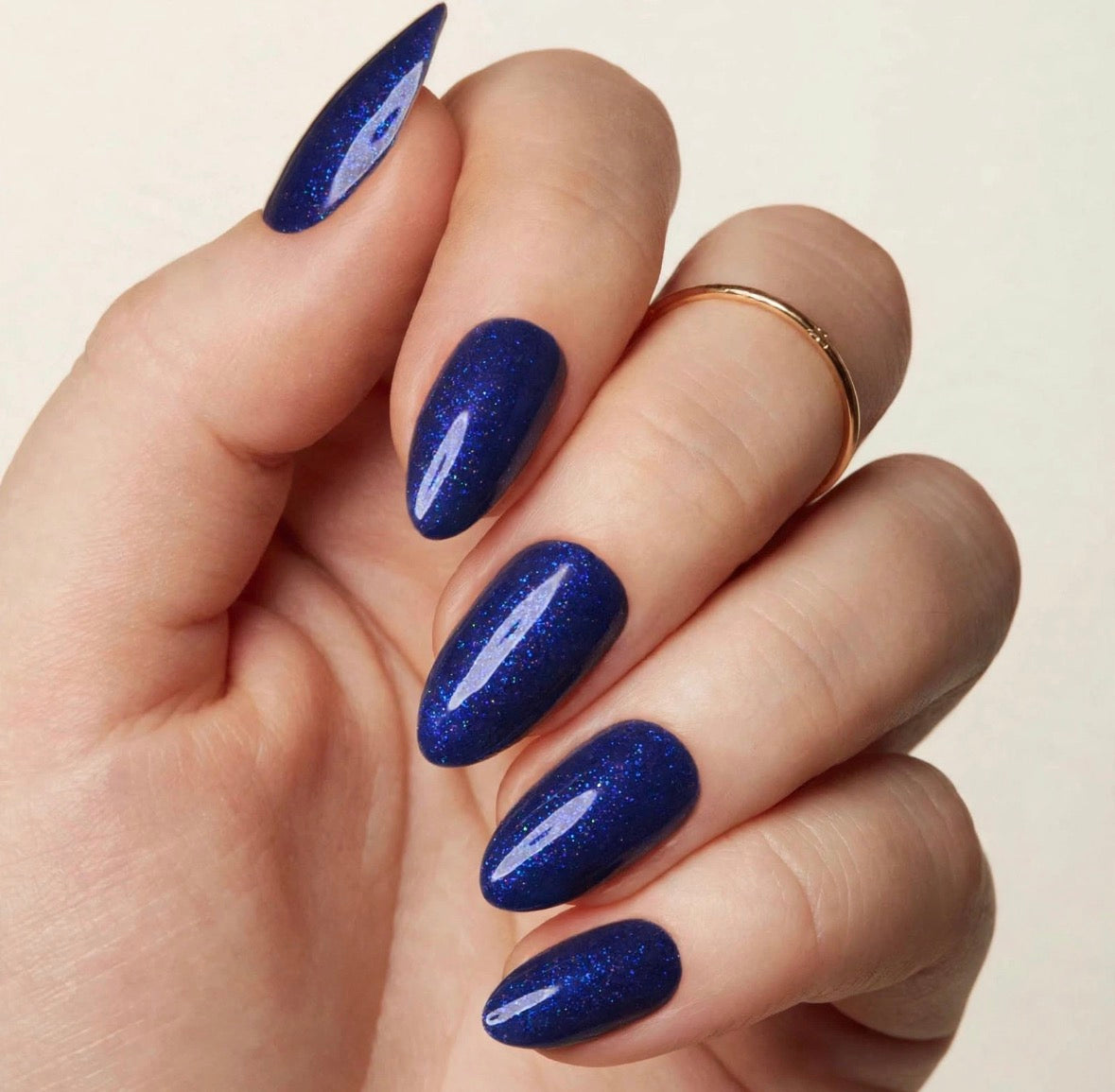 Cobalt Blue Short Almond