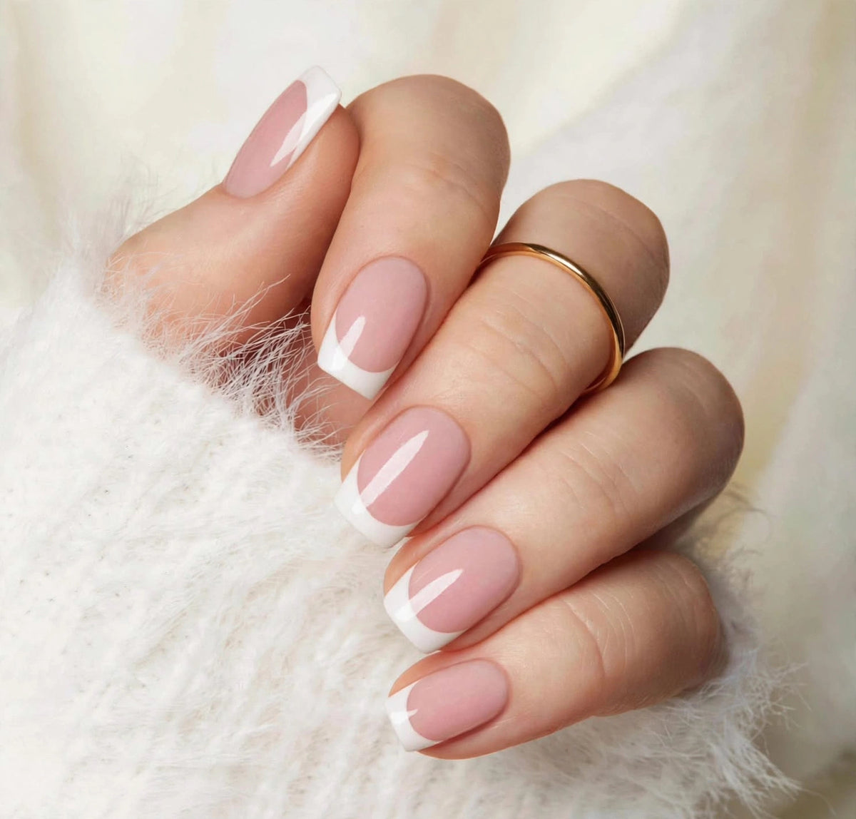 Most Popular Set! White French Short Squoval