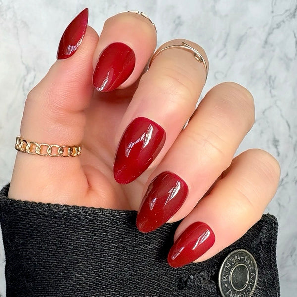 Burgundy Red Gloss - All Shapes