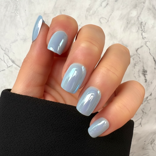 Blue Shimmer Squoval