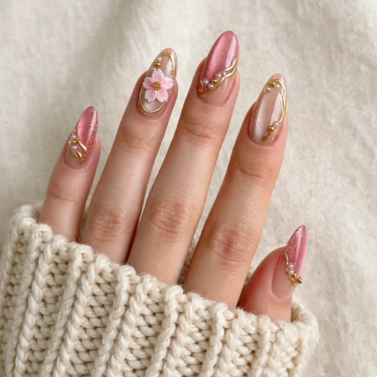 Pink Gold Sakura Almond