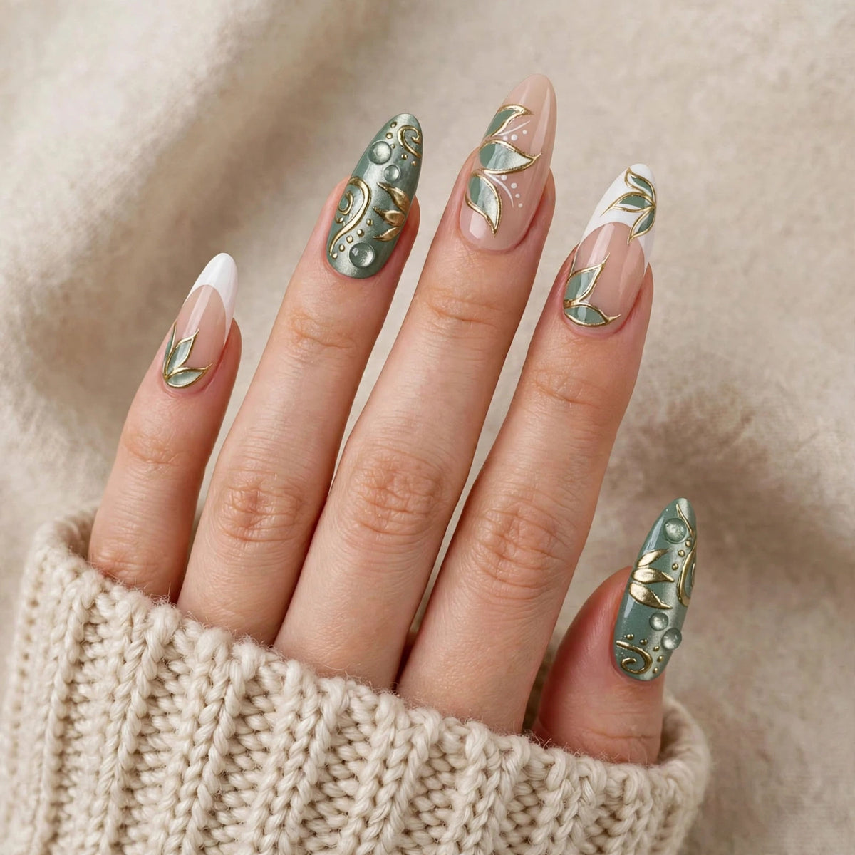 Sage Gold Leaf Almond