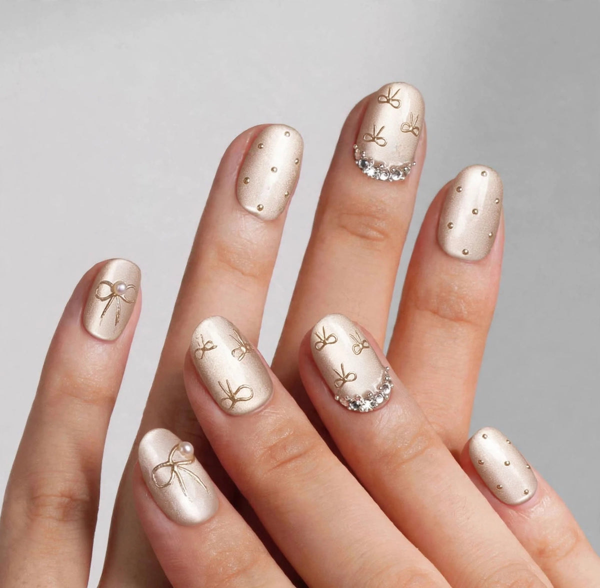 Champagne Coquette Short Oval