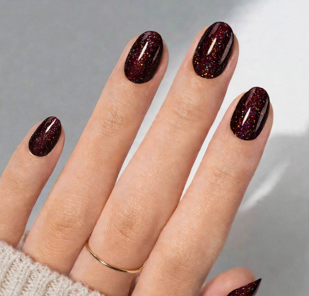 Oxblood Holo Short Oval