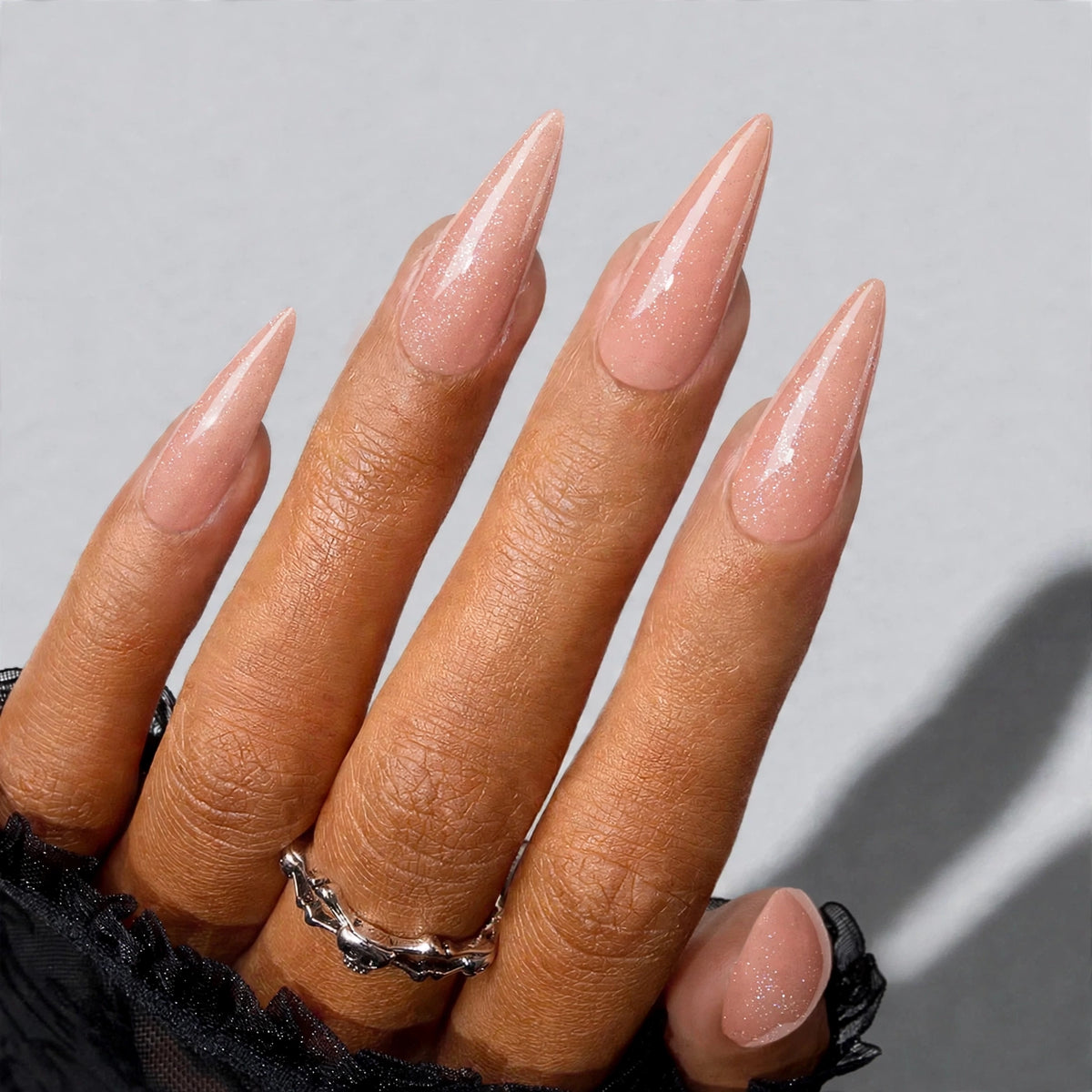 Peaches Glitter Super Stiletto