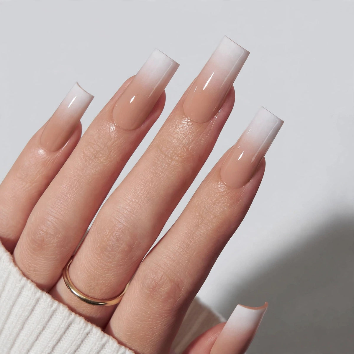 Peach Ombre Long Square